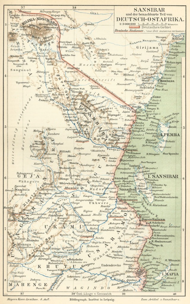 Deutsch Ostafrica Sansibar Tanzania